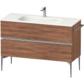 Duravit Sivida SV4653010790000 szafka 121x47.7x59.2 cm podumywalkowa wisząca orzech-chrom