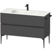 Duravit Sivida SV46530BD490000 szafka 121x47.7x59.2 cm podumywalkowa stojąca czarna-grafitowa