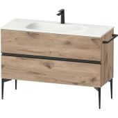 Duravit Sivida SV46530BD550000 szafka 121x47.7x59.2 cm podumywalkowa stojąca czarna-dąb