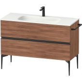 Duravit Sivida SV46530BD790000 szafka 121x47.7x59.2 cm podumywalkowa stojąca czarna-orzech