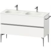 Duravit Sivida SV4654010180000 szafka 128x47.7x59.2 cm podumywalkowa wisząca biała-chrom