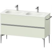 Duravit Sivida SV4654010HH0000 szafka 128x47.7x59.2 cm podumywalkowa wisząca zielona-chrom