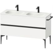 Duravit Sivida SV46540BD180000 szafka 128x47.7x59.2 cm podumywalkowa stojąca biała-czarna