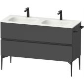 Duravit Sivida SV46540BD490000 szafka 128x47.7x59.2 cm podumywalkowa stojąca czarna-grafitowa