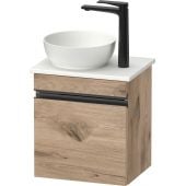 Duravit Sivida SV4656LBD550000 szafka 40x32.5x44 cm podumywalkowa wisząca czarna-dąb