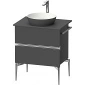 Duravit Sivida SV4657010490000 szafka 64.5x47.5x54.8 cm podumywalkowa wisząca grafitowa-chrom