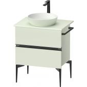 Duravit Sivida SV46570BDHH0000 szafka 64.5x47.5x54.8 cm podumywalkowa wisząca czarna-zielona