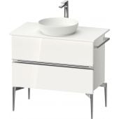 Duravit Sivida SV4658010220000 szafka 84.5x47.5x54.8 cm podumywalkowa wisząca biała-chrom