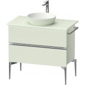 Duravit Sivida SV4658010HH0000 szafka 84.5x47.5x54.8 cm podumywalkowa wisząca zielona-chrom