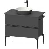 Duravit Sivida SV46580BD490000 szafka 84.5x47.5x54.8 cm podumywalkowa wisząca czarna-grafitowa