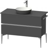 Duravit Sivida SV4659010490000 szafka 104.5x47.5x54.8 cm podumywalkowa wisząca grafitowa-chrom