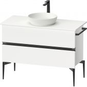 Duravit Sivida SV46590BD180000 szafka 104.5x47.5x54.8 cm podumywalkowa wisząca biała-czarna