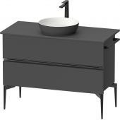 Duravit Sivida SV46590BD490000 szafka 104.5x47.5x54.8 cm podumywalkowa wisząca czarna-grafitowa