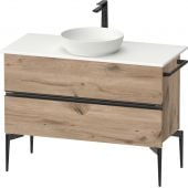 Duravit Sivida SV46590BD550000 szafka 104.5x47.5x54.8 cm podumywalkowa wisząca czarna-dąb