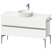 Duravit Sivida SV4660010180000 szafka 124.5x47.5x54.8 cm podumywalkowa wisząca biała-chrom