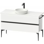 Duravit Sivida SV46600BD180000 szafka 124.5x47.5x54.8 cm podumywalkowa wisząca biała-czarna