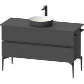 Duravit Sivida SV46600BD490000 szafka 124.5x47.5x54.8 cm podumywalkowa wisząca czarna-grafitowa