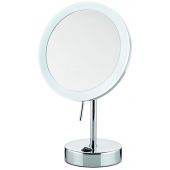 Kela 20628 lusterko kosmetyczne 12x31.5 cm okrągłe z oświetleniem chrom