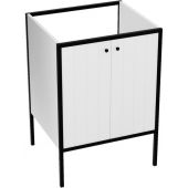 LaVita Mimir 5900378339830 szafka 59x45.5x83 cm podumywalkowa stojąca biała-czarna