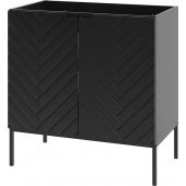 Megstyl Aspen 2496 szafka 80x45.8x82 cm podumywalkowa stojąca czarna