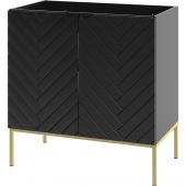 Megstyl Aspen 2497 szafka 80x45.8x82 cm podumywalkowa stojąca czarna