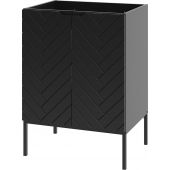 Megstyl Aspen 2506 szafka 60x45.8x82 cm podumywalkowa stojąca czarna