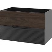 Megstyl Avella 2586 szafka 80x45.8x50 cm podumywalkowa wisząca czarna-orzech