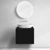 Oltens Lun 60027300 szafka 60x44.7x52 cm podumywalkowa wisząca czarna