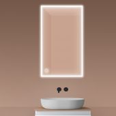 Oltens Nordlis 64106000 lustro 60x100 cm prostokątne z oświetleniem z matą grzewczą