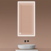 Oltens Nordlis 64107000 lustro 60x120 cm prostokątne z oświetleniem z matą grzewczą