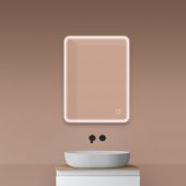 Oltens Nordlis 64116000 lustro 60x80 cm prostokątne z oświetleniem z matą grzewczą