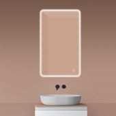 Oltens Nordlis 64117000 lustro 60x100 cm prostokątne z oświetleniem z matą grzewczą