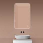 Oltens Nordlis 64120000 lustro 60x100 cm prostokątne z oświetleniem z matą grzewczą