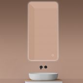 Oltens Nordlis 64121000 lustro 60x120 cm prostokątne z oświetleniem z matą grzewczą