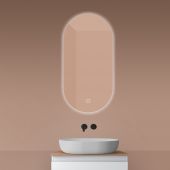 Oltens Nordlis 64129000 lustro 50x100 cm owalne z oświetleniem z matą grzewczą