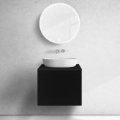 Oltens Lun 60032300 szafka 60x44.7x52 cm podumywalkowa wisząca czarna