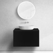 Oltens Lun 60033300 szafka 80x44.7x52 cm podumywalkowa wisząca czarna