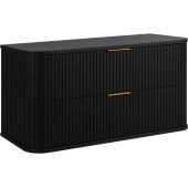 Rodan Elegance 5906154453868 szafka z blatem 100.4x41.5x51.7 cm podumywalkowa wisząca czarna