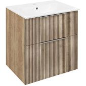 Sapho Cirasa CR6012322 szafka 59.2x45.9x64 cm podumywalkowa wisząca dąb
