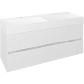 Sapho Odetta DT1203030 szafka 118x43.5x50 cm podumywalkowa wisząca biała