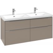 Villeroy & Boch Subway 3.0 C568L0VM szafka 127.2x46.2x57.6 cm podumywalkowa wisząca szara