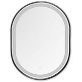 Zuma Line 003064030827 lustro 50x70 cm owalne z oświetleniem czarny
