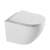 Aquavea Polus POLUSB miska wc z deską wolnoopadającą wisząca bez kołnierza spłukiwanie wirowe biały połysk