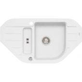 Alveus Niagara 1126011 zlewozmywak granitowy 90x50 cm biały