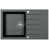 Alveus Cadit 1132026 zlewozmywak granitowy 79x50 cm czarny