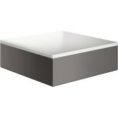 Axor Suite 42002340 umywalka 28.5x28.5 cm kwadratowa nablatowa biała-dwukolorowa-czarna