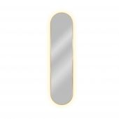 Baltica Design Tiny Border Pastille 5904107926285 lustro 60x120 cm owalne z oświetleniem złoty