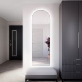 Baltica Design Tiny Border Pastille Cut 5904107930190 lustro 50x160 cm z oświetleniem srebrny