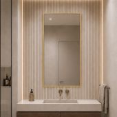 Baltica Design Aluma 5904107933528 lustro 50x100 cm prostokątne złote