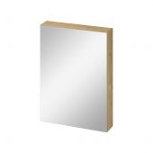 Cersanit City S584115 szafka 59.4x14.1x80 cm z lustrem dąb